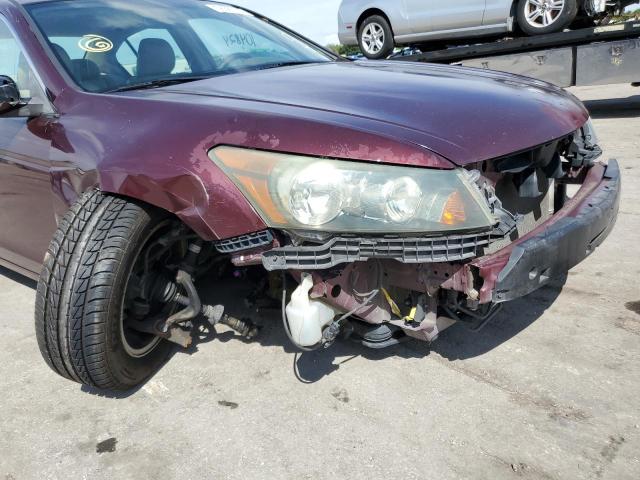 1HGCP26478A068950 - 2008 HONDA ACCORD LXP MAROON photo 9