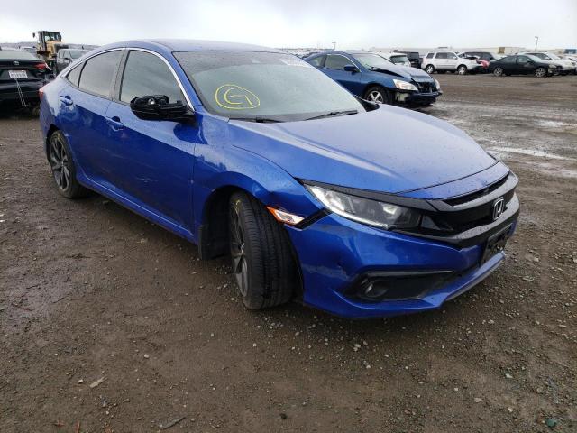 2HGFC2F86MH541678 - 2021 HONDA CIVIC SPOR BLUE photo 1