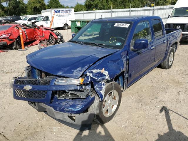 1GCDSCF96C8147058 - 2012 CHEVROLET COLORADO L BLUE photo 2