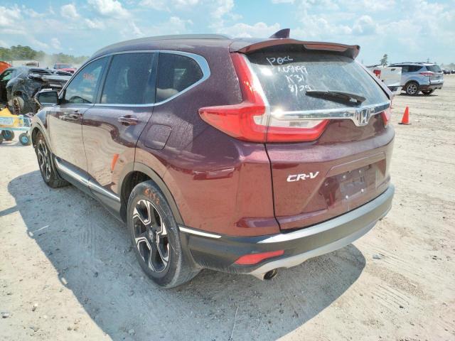 2HKRW1H9XHH511647 - 2017 HONDA CR-V TOURI BURGUNDY photo 3