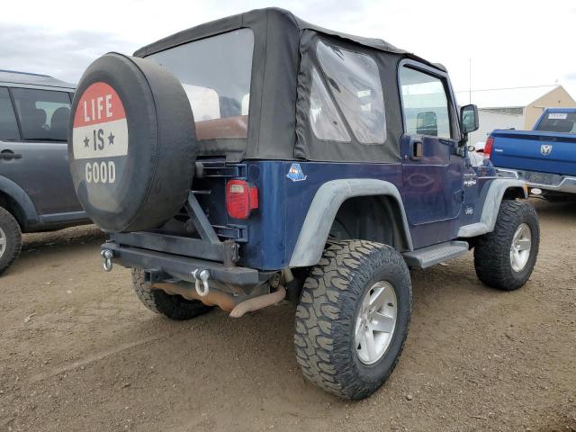 1J4FA39S92P742351 - 2002 JEEP WRANGLER BLUE photo 4