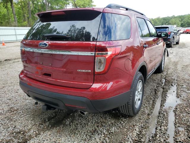 1FM5K7B87EGA15858 - 2014 FORD EXPLORER RED photo 4