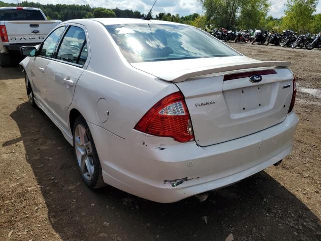 3FAHP0KC7CR168508 - 2012 FORD FUSION SPO WHITE photo 3