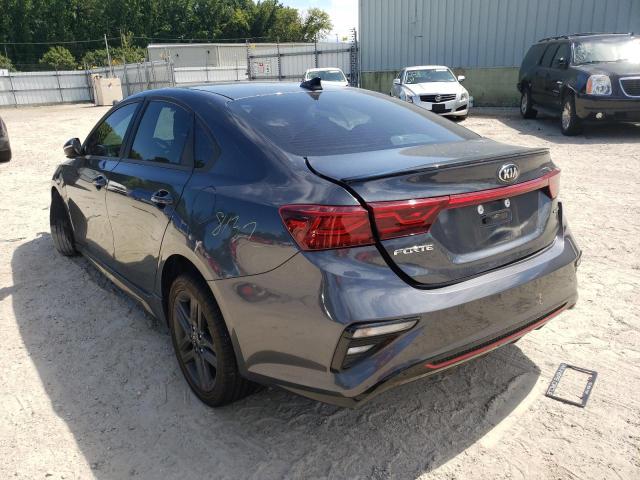 3KPF34AD9LE242565 - 2020 KIA FORTE GT L GRAY photo 3