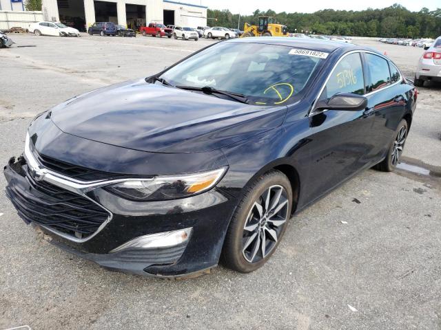 1G1ZG5ST2LF127950 - 2020 CHEVROLET MALIBU RS Սև լուսանկար 2