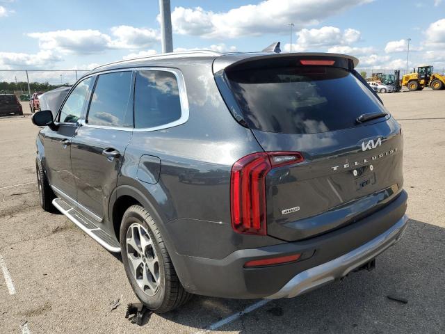 5XYP3DHC1NG306928 - 2022 KIA TELLURIDE GRAY photo 3