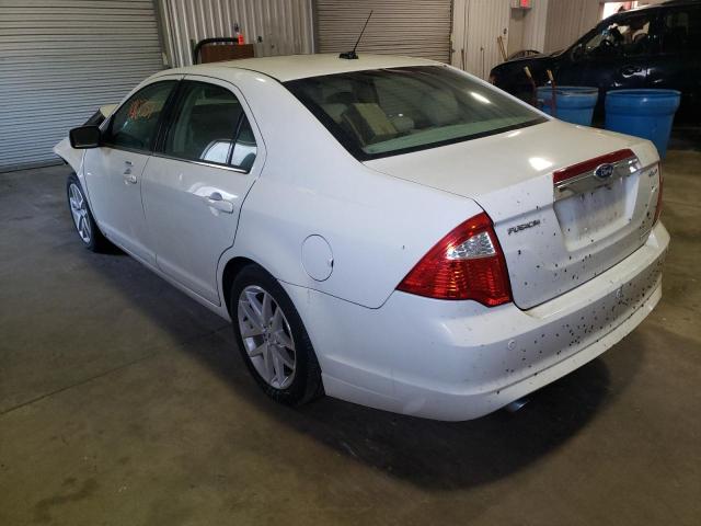 3FAHP0JGXCR191706 - 2012 FORD FUSION SEL WHITE photo 3