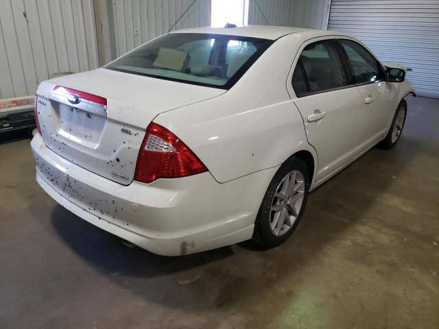 3FAHP0JGXCR191706 - 2012 FORD FUSION SEL WHITE photo 4