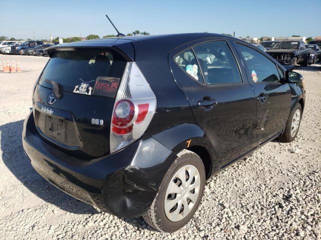 JTDKDTB32C1515568 - 2012 TOYOTA PRIUS C BLACK photo 4