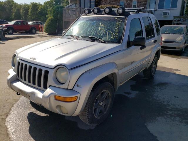 1J4GL38K62W365659 - 2002 JEEP LIBERTY RE GRAY photo 2