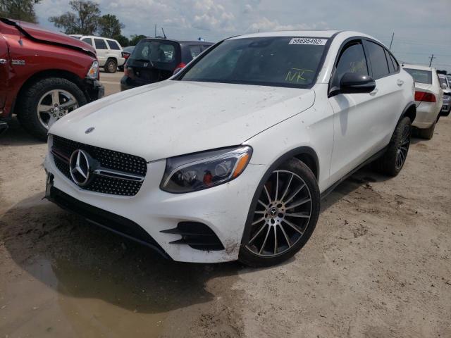 WDC0J4KB0KF496835 - 2019 MERCEDES-BENZ GLC COUPE WHITE photo 2