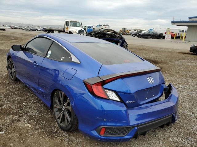 2HGFC4B81KH302585 - 2019 HONDA CIVIC SPOR BLUE photo 3