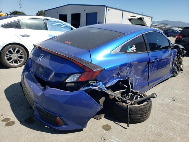 2HGFC4B81KH302585 - 2019 HONDA CIVIC SPOR BLUE photo 4