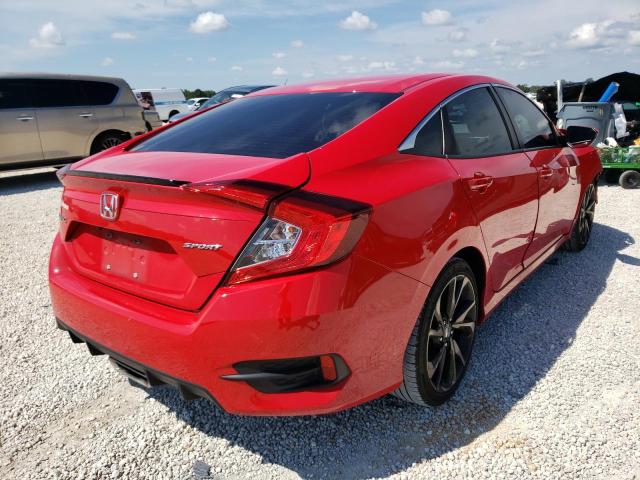 2HGFC2F86LH561279 - 2020 HONDA CIVIC SPOR RED photo 4