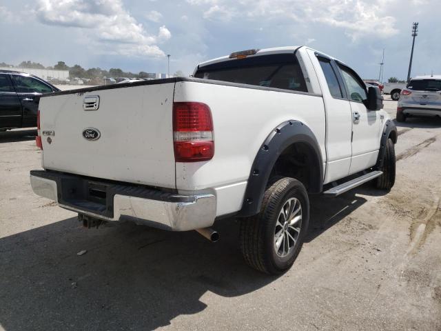 1FTRX12W35FB29185 - 2005 FORD F150 WHITE photo 4