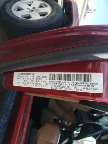 1C4AJWBG6CL264664 - 2012 JEEP WRANGLER S BURGUNDY photo 10