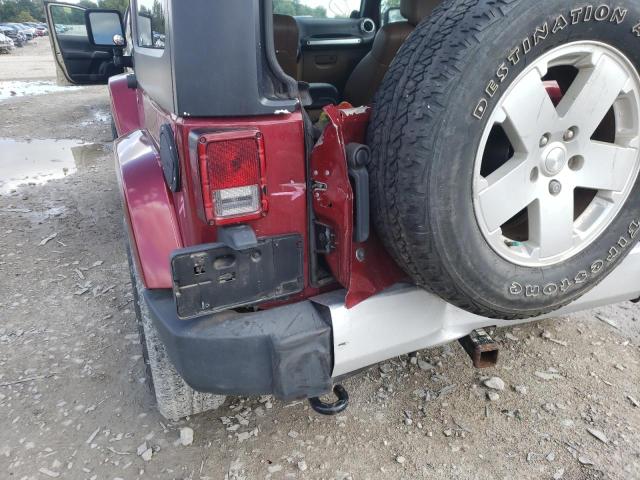 1C4AJWBG6CL264664 - 2012 JEEP WRANGLER S BURGUNDY photo 9