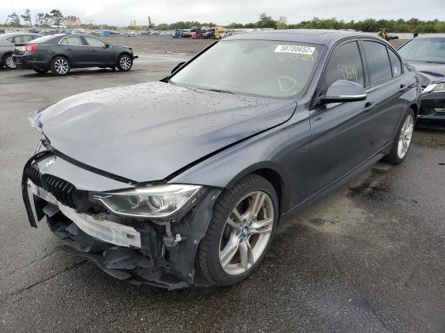 WBA3B9G57ENR92089 - 2014 BMW 335 XI GRAY photo 2