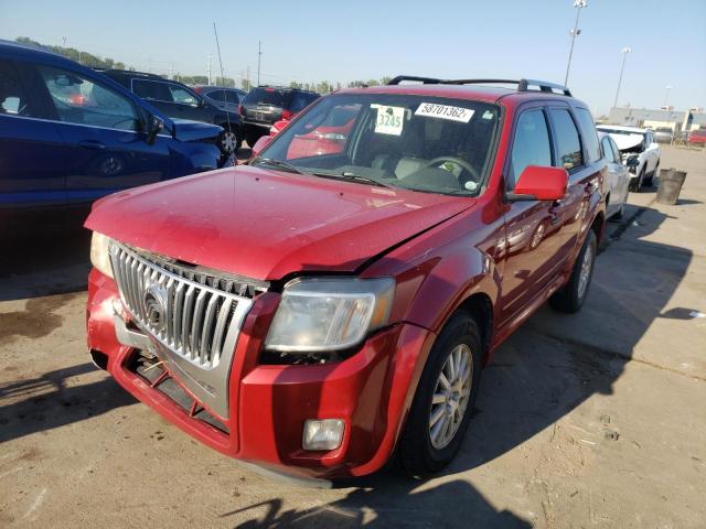 4M2CN8H79AKJ18773 - 2010 MERCURY MARINER PR RED photo 2