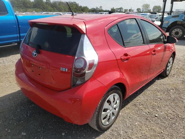 JTDKDTB36C1518473 - 2012 TOYOTA PRIUS C RED photo 4