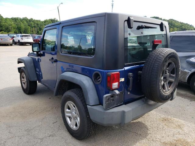 1J4FA24169L728482 - 2009 JEEP WRANGLER X BLUE photo 3