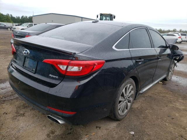 5NPE34AF9FH027524 - 2015 HYUNDAI SONATA SPO BLACK photo 4