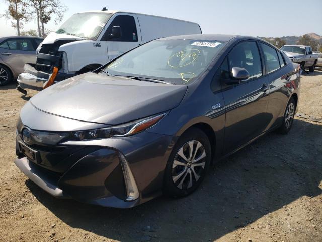 JTDKAMFP7M3170667 - 2021 TOYOTA PRIUS PRIM 石墨色 照片 2
