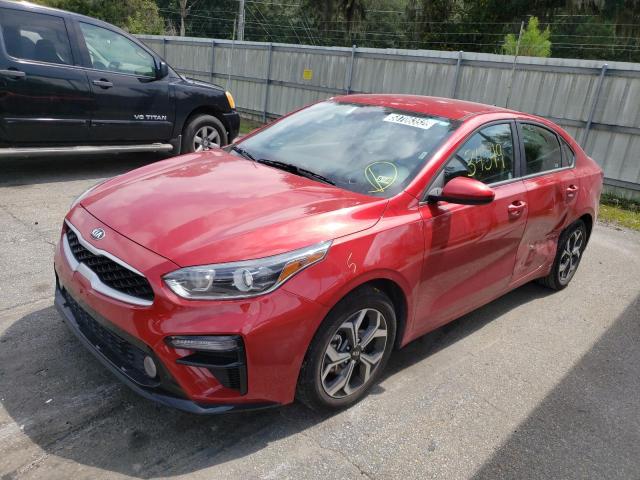 3KPF24AD5ME352579 - 2021 KIA FORTE FE RED photo 2