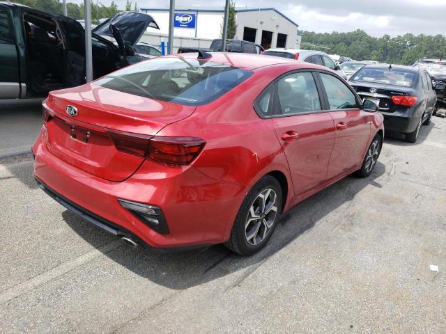 3KPF24AD5ME352579 - 2021 KIA FORTE FE RED photo 4