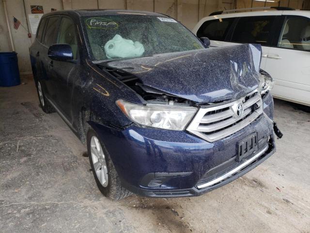 5TDBK3EH9DS181606 - 2013 TOYOTA HIGHLANDER BLUE photo 1