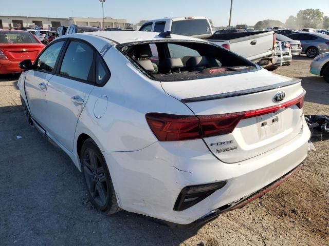 3KPF34AD8ME373522 - 2021 KIA FORTE GT L WHITE photo 3