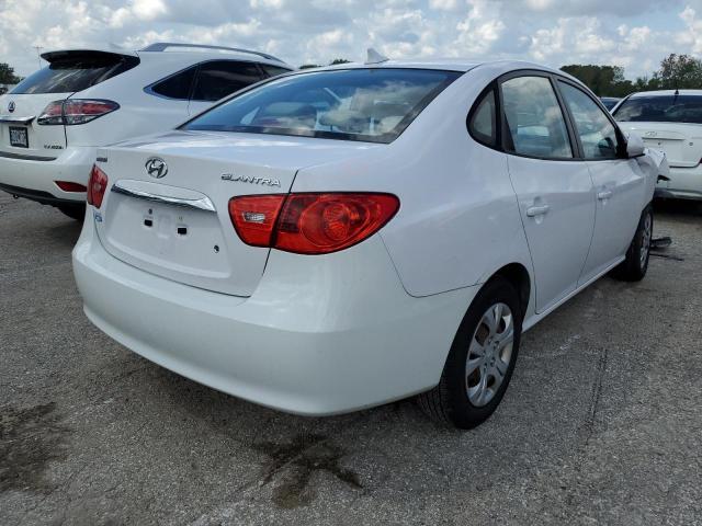 KMHDU4ADXAU955389 - 2010 HYUNDAI ELANTRA BL WHITE photo 4