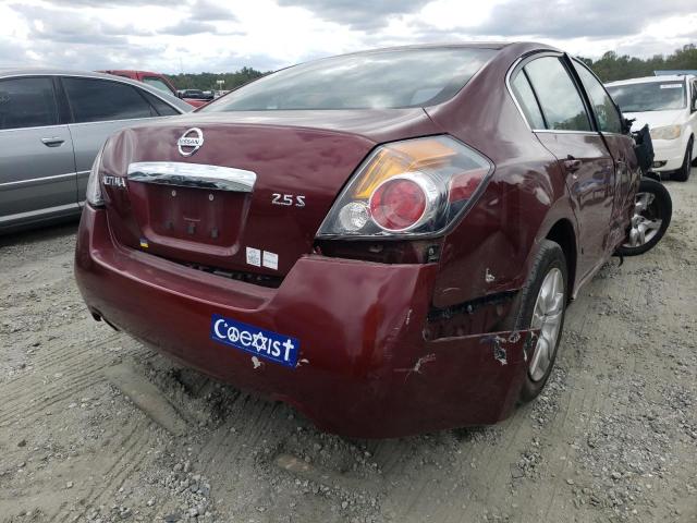 1N4AL2APXCN499289 - 2012 NISSAN ALTIMA BAS BURGUNDY photo 4