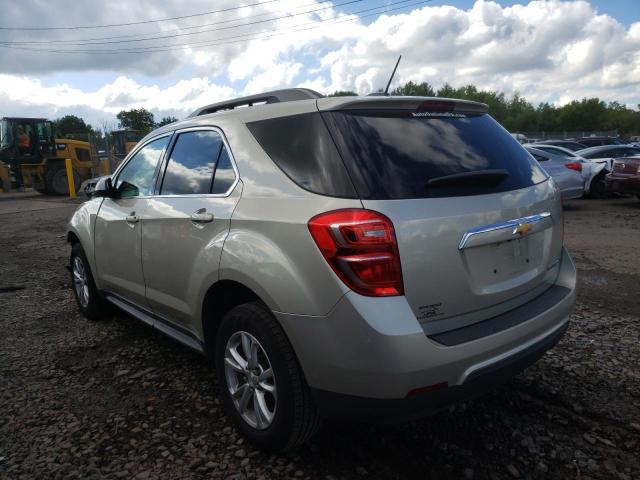 2GNALCEK3G1162797 - 2016 CHEVROLET EQUINOX LT SILVER photo 3