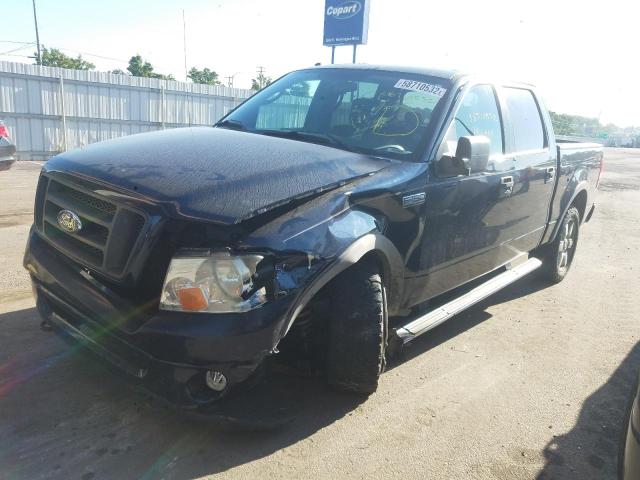 1FTPW14586FB53210 - 2006 FORD F150 FX4X4 BLUE photo 2