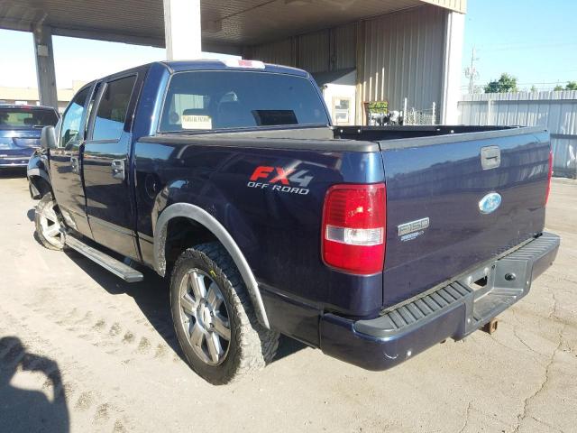 1FTPW14586FB53210 - 2006 FORD F150 FX4X4 BLUE photo 3