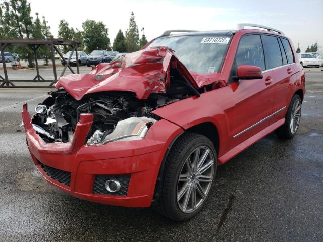 WDCGG8HB6AF268610 - 2010 MERCEDES-BENZ GLK 350 4M RED photo 2