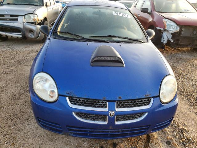 1B3ES56C15D186857 - 2005 DODGE NEON SXT BLUE photo 7