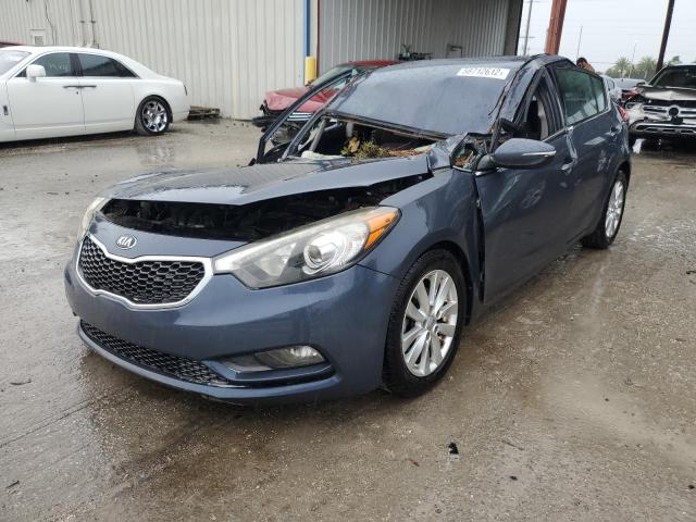 KNAFX5A83F5321045 - 2015 KIA FORTE EX GRAY photo 2