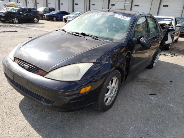 1FAFP33P0YW415348 - 2000 FORD FOCUS LX BLACK photo 2