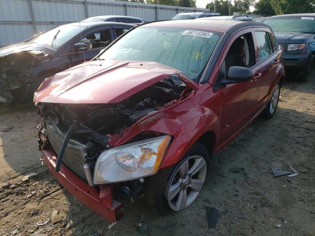 1B3CB3HA3AD568177 - 2010 DODGE CALIBER MA RED photo 2