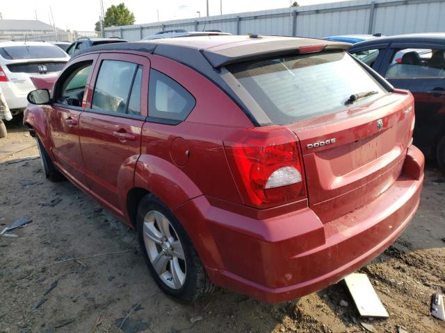 1B3CB3HA3AD568177 - 2010 DODGE CALIBER MA RED photo 3