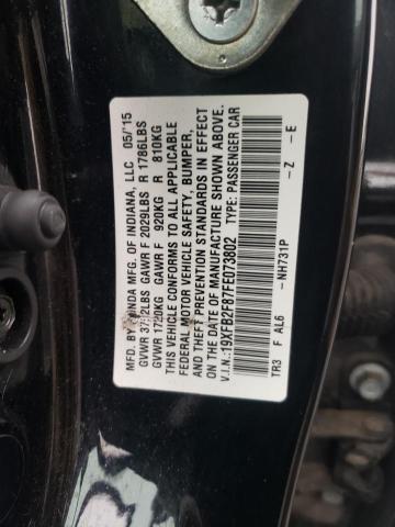 19XFB2F87FE073802 - 2015 HONDA CIVIC EX  photo 10