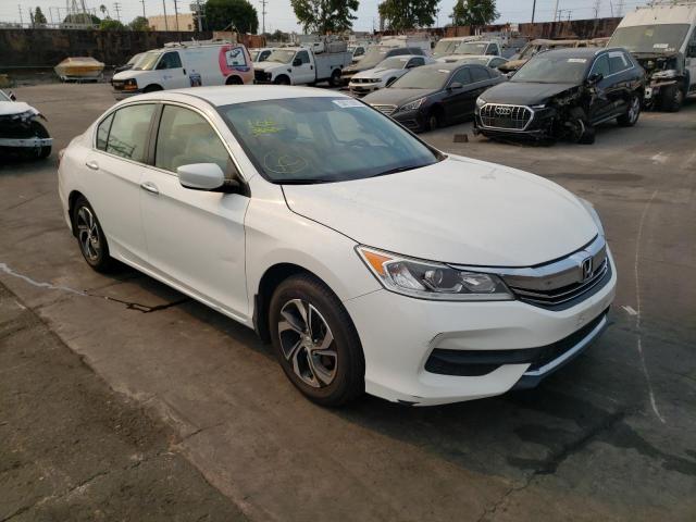 1HGCR2F34GA153583 - 2016 HONDA ACCORD LX WHITE photo 1