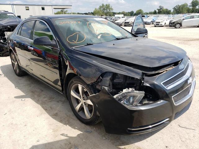 1G1ZC5EU8CF304727 - 2012 CHEVROLET MALIBU 1LT BLACK photo 1