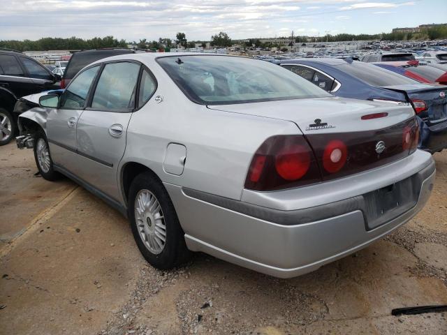 2G1WF55K129193258 - 2002 CHEVROLET IMPALA SILVER photo 3