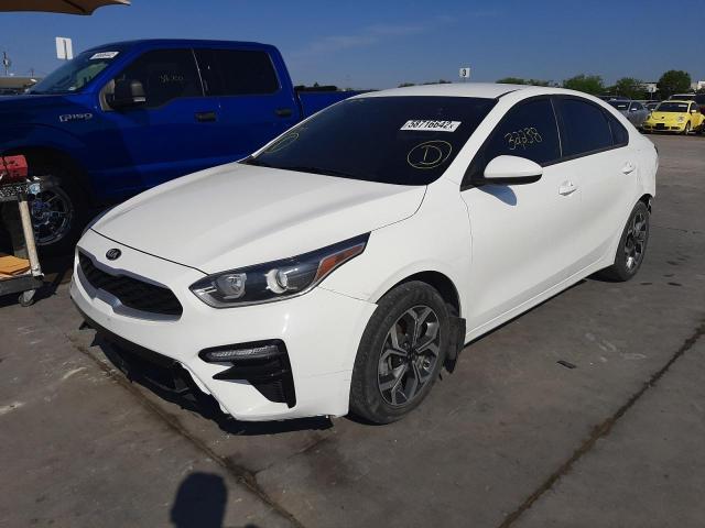 3KPF24AD4KE128894 - 2019 KIA FORTE FE WHITE photo 2