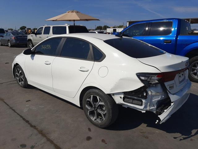 3KPF24AD4KE128894 - 2019 KIA FORTE FE WHITE photo 3