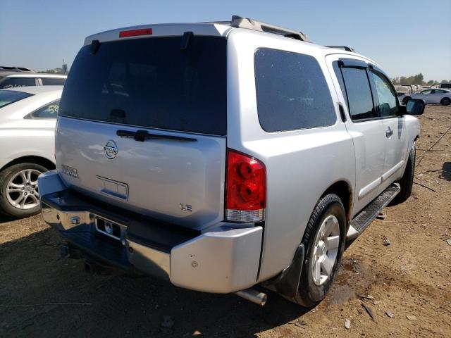 5N1AA08B54N705873 - 2004 NISSAN ARMADA SILVER photo 4