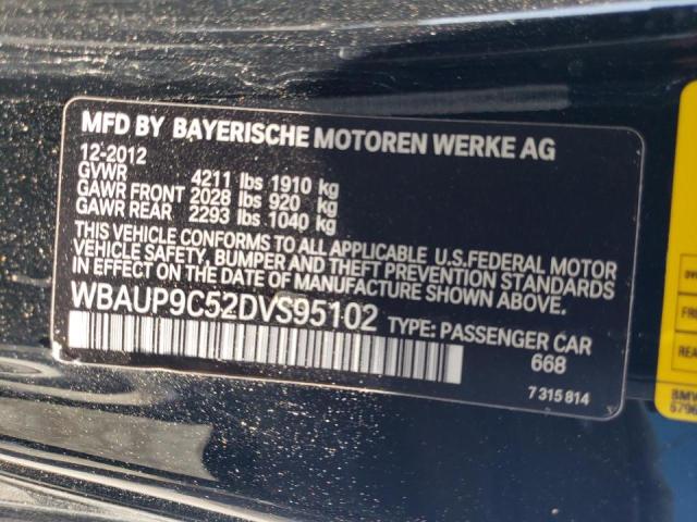 WBAUP9C52DVS95102 - 2013 BMW 128 I BLACK photo 10